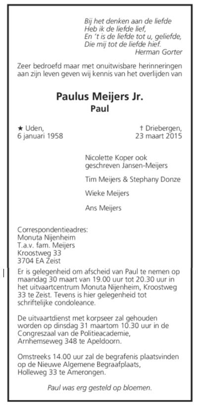 AVD PailMeijers overleden 23-3-2015 a
