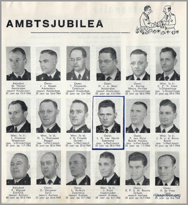RPALG Archief LvHorrik 1964-06-28 25-jarig ambtsjubileum 01(7V)
