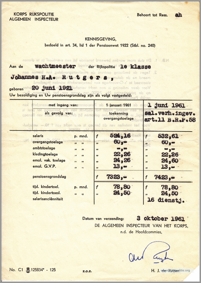 Mr Geweermaker Rutgers 1961 10(7V)