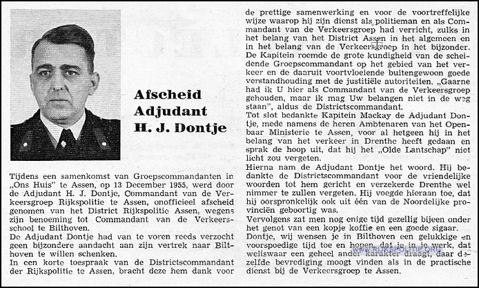 VKG Groningen 1955 Gcdt Dontje afscheid bw(7V)