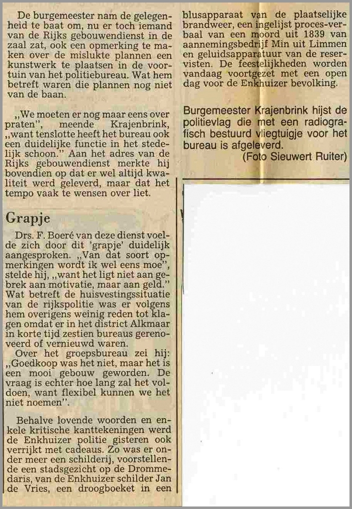 RPG Enkhuizen 1980 1989 CD 84 2 opening bureau (7V)