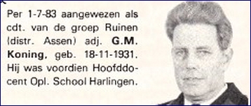 GRP Ruinen 1983 Gcdt. Koning bw [LV]