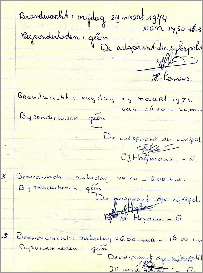 GRP Valkenisse klas S 1974 Apeldoorn Jos Graaf brandwacht 2(7V)