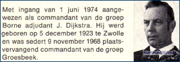GRP Groesbeek 1974 Gcdt Dijkstra  bw (7V)