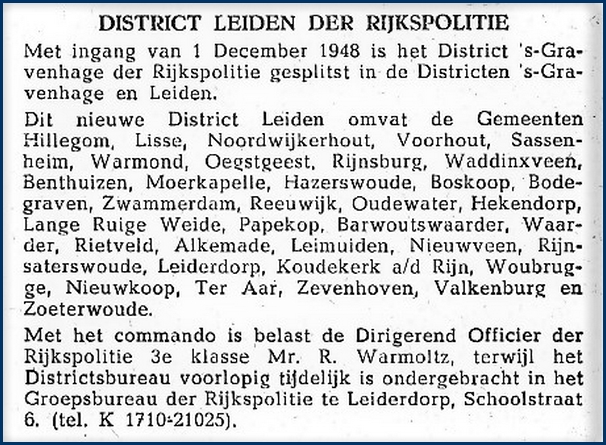 D Leiden oprichting 1948 bw(7V)
