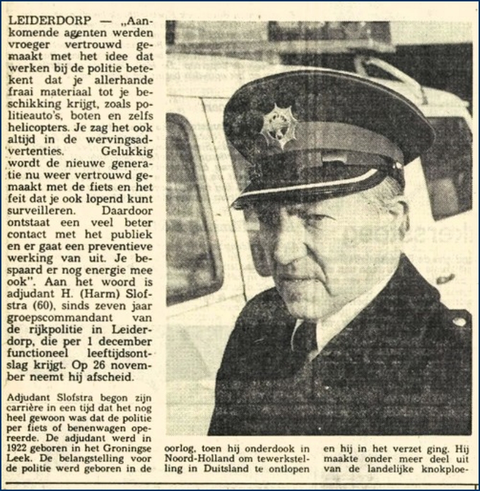 GRP Leidsedam Leidse Courant Slofstra afscheid bw2 (7V)