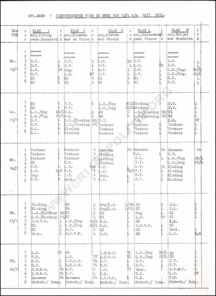 OPLS Harlingen 1974 08 22 HT Rooster Klas L Week 01(WM) (7V)