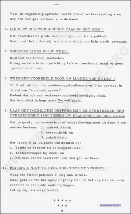 SBV DOC 1970 x RvR Tien Grondregels Autosnelwegsurveillance  2  001 bw(7V)(WM)