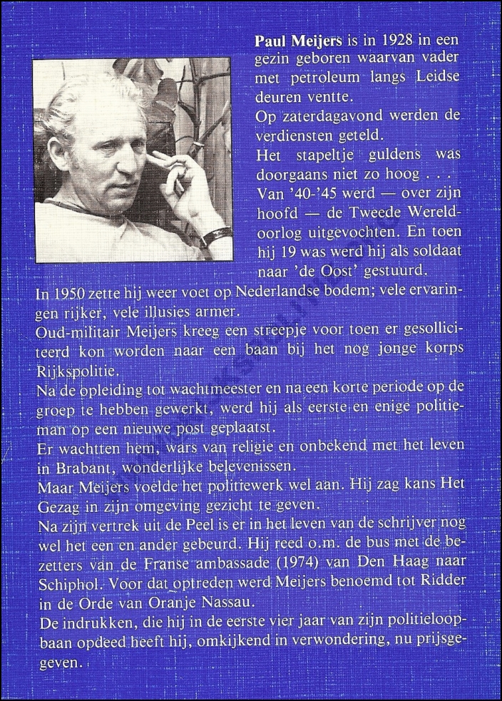 Boekje Paul Meijers Peeldorp  Voorblad 02 achter bw(WM) (7V)