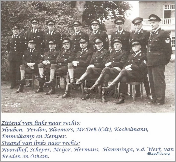 RPVKS 25j 200grKapt.Mr.Dek aangesteld als Cdt VKS 1958(V)
