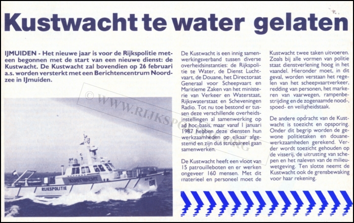 Kustwacht 1987 Korpsnieuws jan  bw(7V)