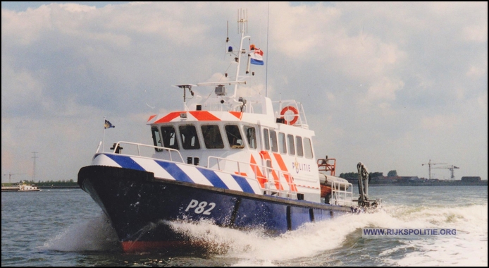RPtW Boot RP09 4 RP82 2 P82 1  Westerschelde 90 er jaren jvg bw(7V)